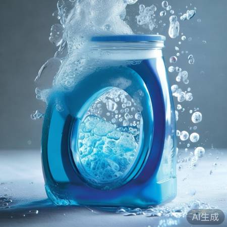 洗衣粉含表面活性剂，爱泡沫