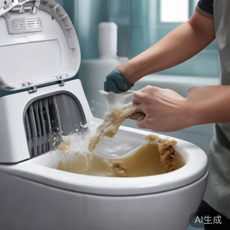 清理马桶滤网，装回原位