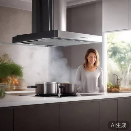 智能抽油烟机，自动吸油洗，高端