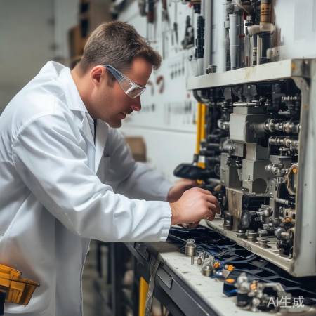 壁挂炉装好拧紧螺丝完成