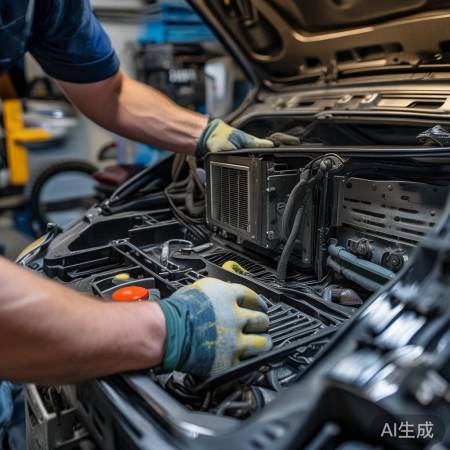 检查空调部件，安全断电更换
