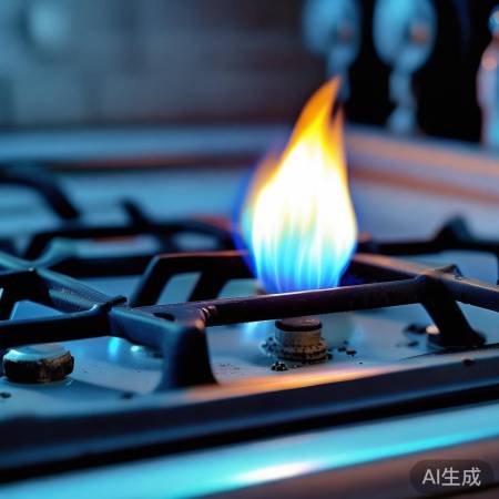 检查燃气管道，调火焰大小