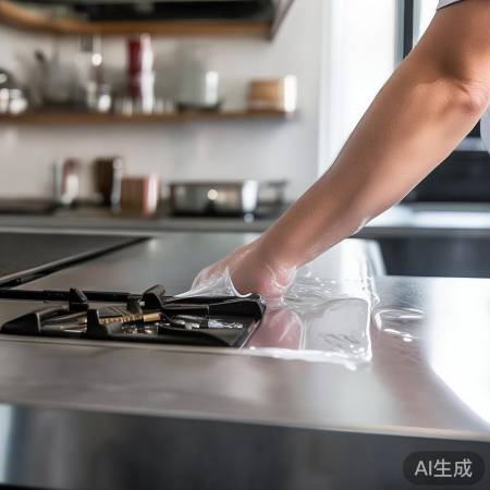 密封胶防油烟，美观均匀涂抹