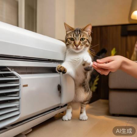 训练猫咪远离空调