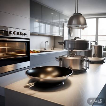 现代厨房烹饪工具多样