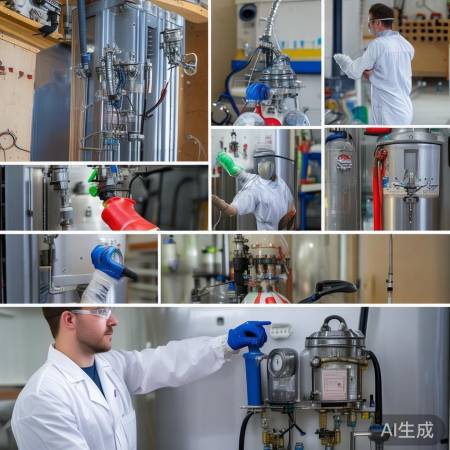 充注完毕,检查无泄漏