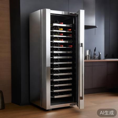 鼓楼不锈钢红酒柜,100升,4