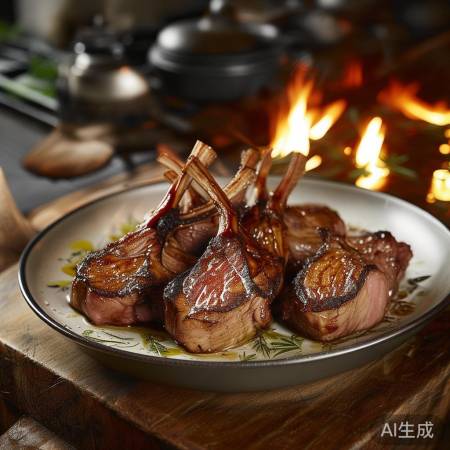 烤羊排，金牌灶烤制佳
