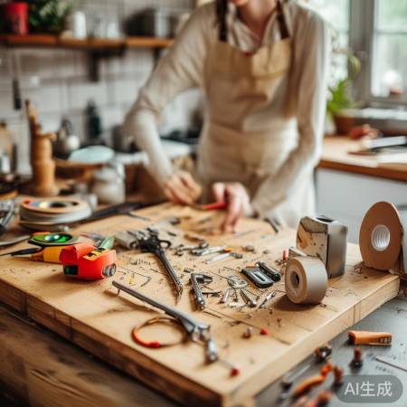 厨房工具准备齐全