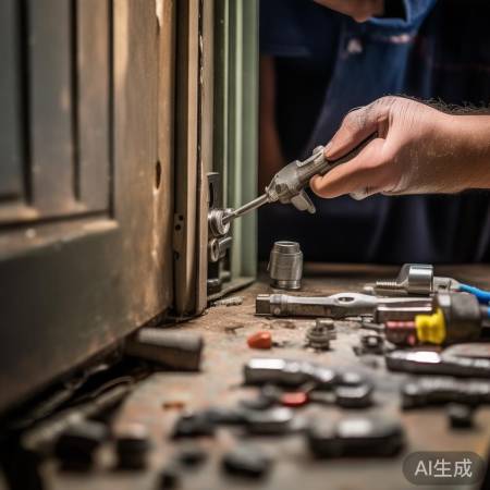 拆锁芯，螺丝别掉地