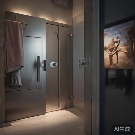 保险柜选卫生间门旁