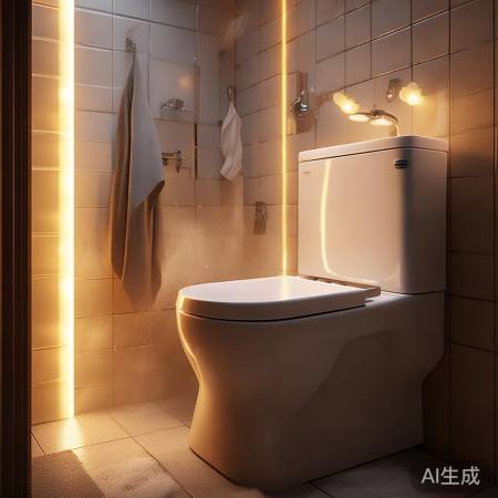 暖光烘托浪漫卫浴空间