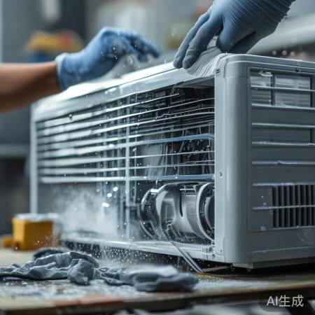 空调清洁，湿布擦拭