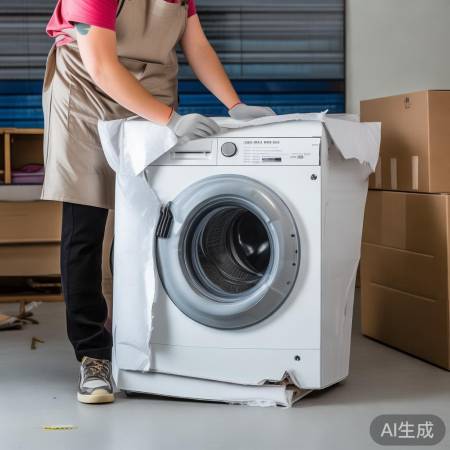 洗衣机泡沫箱打包教程