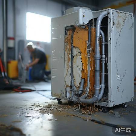 主机管道老化易漏水，及时更换。