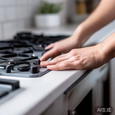 燃气灶按法：均匀不急躁