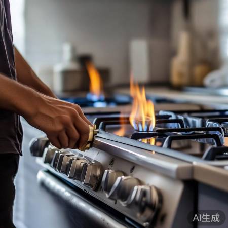 检查燃气灶火焰稳定性
