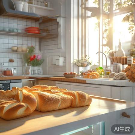 夏日清凉美味，面包蛋糕冰箱