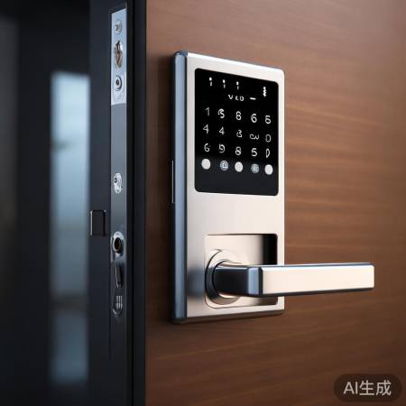 安装锁具,检查开启。