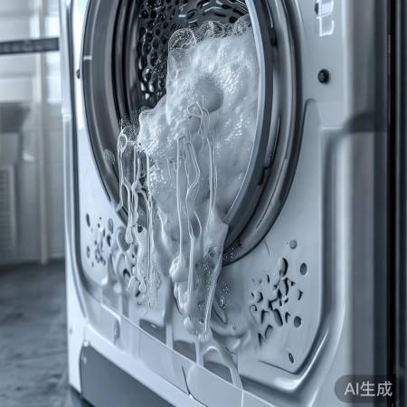 洗衣机孔洞：排水排气通道