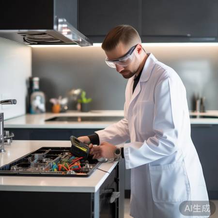 维修油烟机,先断电!