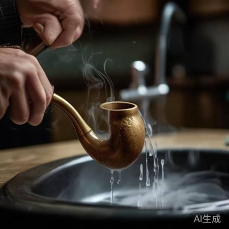 烟管清洗，热水去油。