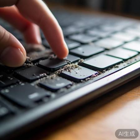 检查按键，排除污渍干扰。