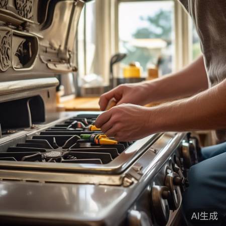 检查燃气灶电池