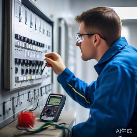 检查开关面板，测试电压