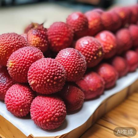 荔枝分层放，纸巾助通风